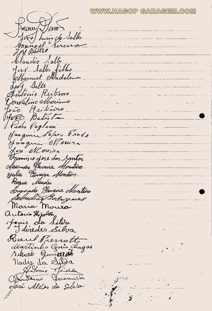 Iuminação Altino 1948 processo
