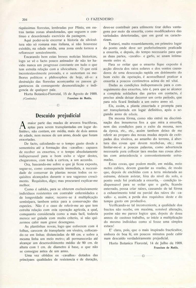 O Fazendeiro nº 8
